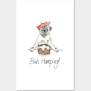 Bah humbug - Bah humpug - Pug lover gift Posters and Art